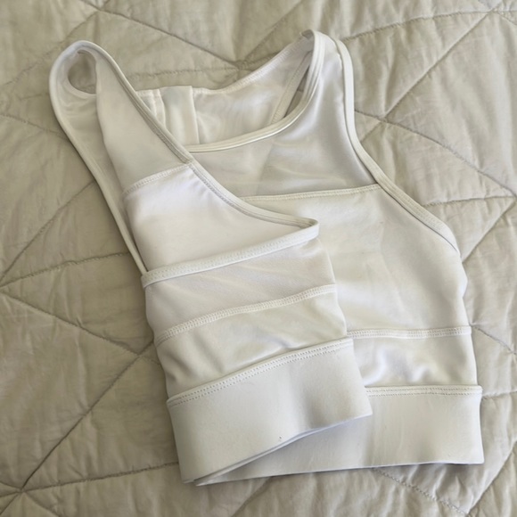 Zyia Active All Star Bra "One More Rep'" Sports Bra White Size medium * no pads - Picture 12 of 16